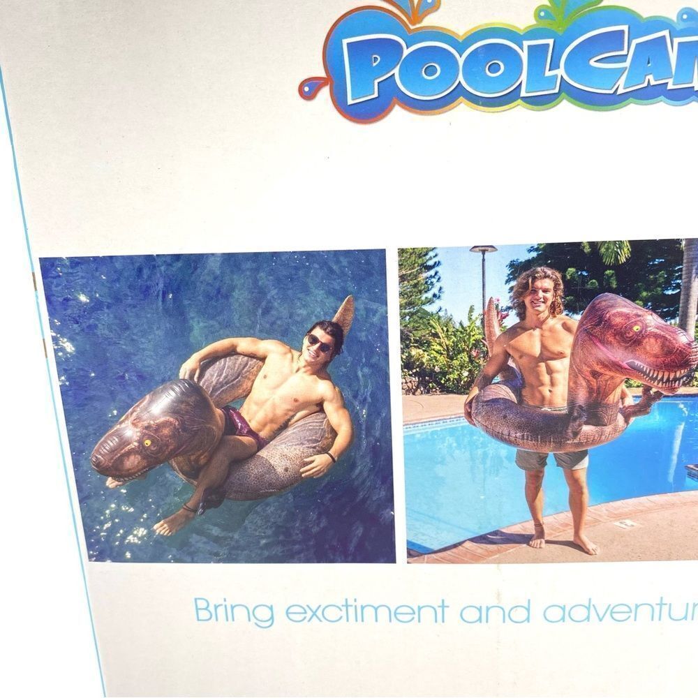 PoolCandy T-Rex Large Dinosaur Pool Tube New - Picture 5 of 5